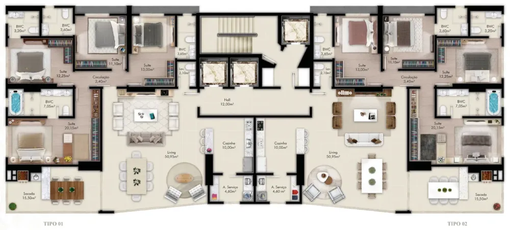 Apartamento para venda no bairro Meia Praia em Itapema