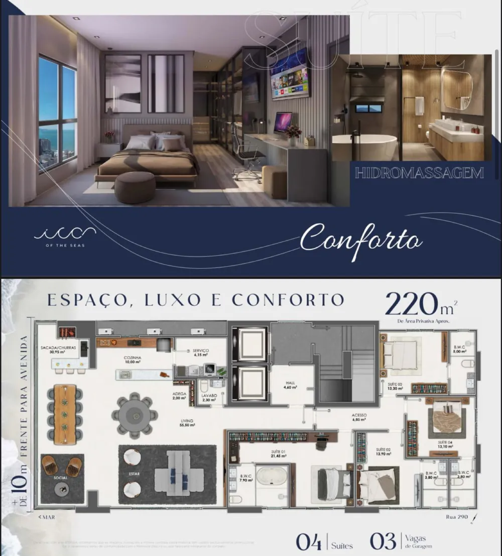 Apartamento para venda no bairro Meia Praia em Itapema